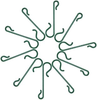 SUPVOX 100 pcs Ornaments Hook S-Shaped Mini Plastic Hangers Green Christmas Tree Hooks Decoration Accessories for Doll Bauble Craft