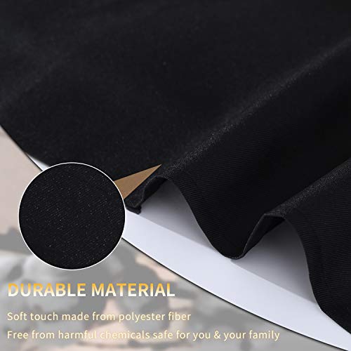 Image of Tosewever 2 Pack Adjustable Bib Apron with 2 Pockets, Waterdrop Resistant Cooking Kitchen Aprons for Women Men Chef Couple BBQ Painting (Black, 2)