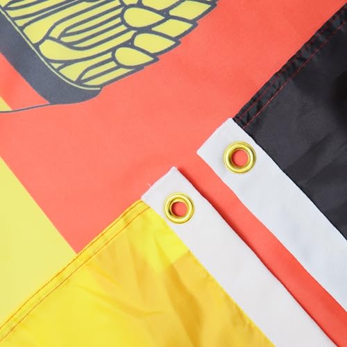 Image of AZ FLAG - East Germany Flag - 2x3 Ft - 100D Polyester German Rda Banner with Two Metal Grommets - Fade Resistant - Vivid Colors - 2' x 3' Feet - 90x60 Cm