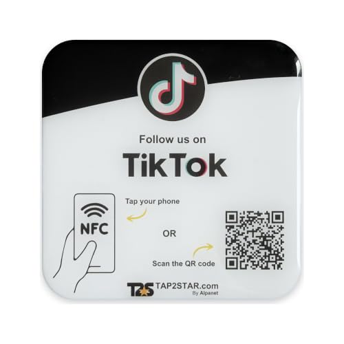 Plaque TikTok NFC & QR Code...