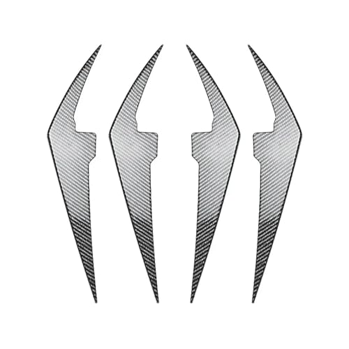 Car Front Bumper Side Canards Compatible For BMW 3 Series G20 G21 LCI Sport 318i 320i 330i 2023 2024 Splitter AirVent Trim Blade(Carbon Fiber Look)