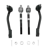Torquizo 4PCS Front Inner & Outer Tie Rod End Kit for Kia Sedona 2006-2012 2014, Hyundai Entourage 2007-2009 Replace EV800299 ES800371 ES800372