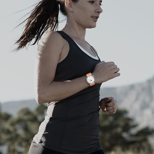 Image of Elastic Nylon Bands for Garmin Venu 3S 2S /Venu 4 41mm /Vivoactive 4S /Vivomove 3S /Forerunner 265S /255S Band Women,18mm Quick Release Magnetic /Parachute Buckle Stretchy Nylon Sport Watch Strap