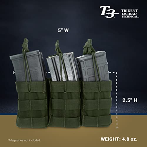 T3 M4 Six Shingle Mag Pouch (6), Ranger Green #TOP1
