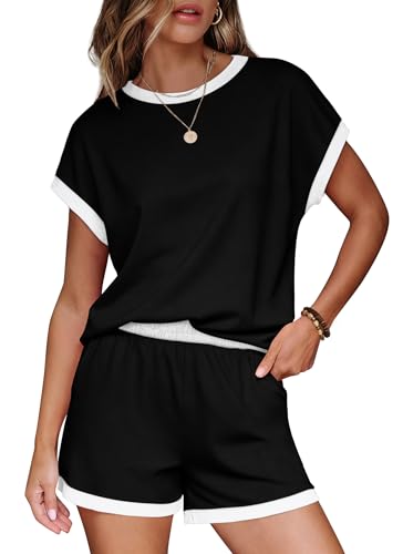 image for WIHOLL Two Piece Sets for Women Summer Lounge Sets Sweatsuits Women 2 