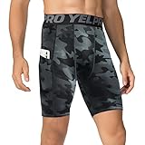 Zoom IMG-1 yishengwan 3 pezzi pantaloncini compressione Zoom IMG-1 yishengwan 3 pezzi pantaloncini compressione