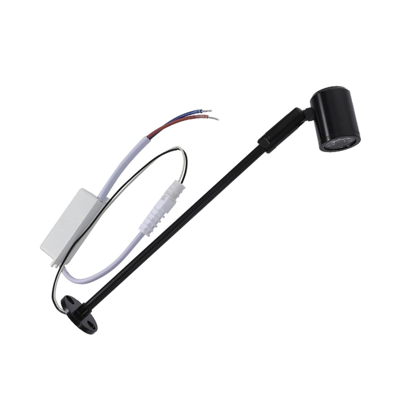 Foco LED pequeño para vitrina ajustable con base de aluminio y hierro 8