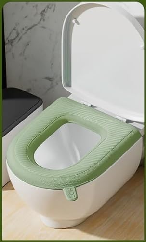 ASEANAO Four Seasons Universal EVA High Foam Toilet Seat Waterproof Wash-free Toilet Seat Cushion (Green), 95382