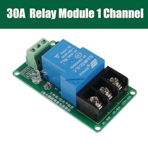 DIANN 2pcs 5V 30A 1-Channel Relay Module High Low Level Trigger with Optocoupler Isolation Load for PLC Automation Equipment Control Industrial Control