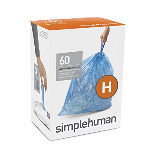 Image of code H blue recycling custom fit liners