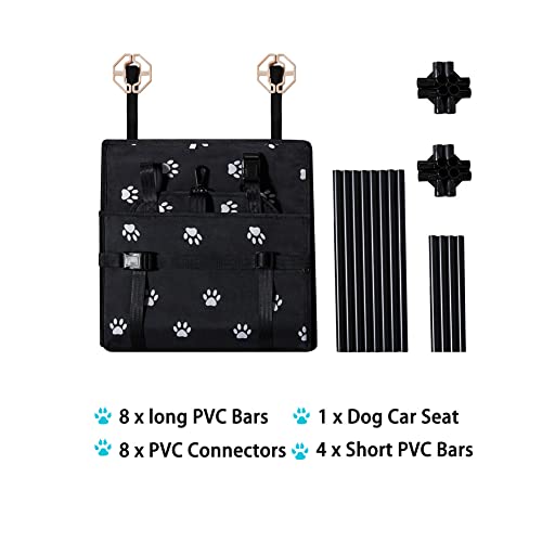 GENORTH Dog Car Seat Puppy Pet Seats for Cars Vehicles Small Dogs Upgrade Washable Portable Pet Booster Car Seat Travel… - Image 3