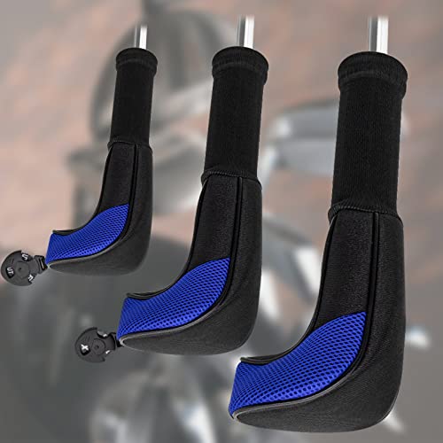 Miayaya 3 Pcs Head Covers For Golf Clubs Fairway Driver Wood Hybrid Club Head Covers Long Neck Mesh Sports Fan Golf Club Head Covers Set With Interchangeable No. Tags 2 3 4 5 6 7 X Club Accessories #TOP2