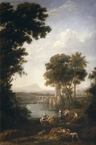 Toile Claude Lorrain la Découverte de Moïse | Impression d'Art