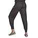 Skechers Women's Bobs for Dogs and Cats Cozy Pull on Jogger Sweat Pant Pants, Black, L