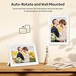 Frameo 10.1" Digital Picture Frame, 32GB WiFi Digital Photo Frame, 1280x800 HD IPS Touch Screen, Auto-Rotate, Wall Mountable, Instant Sharing Photos via Frameo App from Anywhere, for Parents & Friends - Image 4