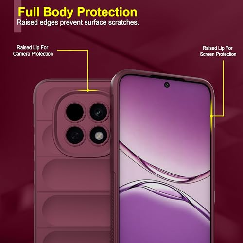 Image of Zapcase Back Case Cover for Oppo F29 5G | Compatible for Oppo F29 5G Back Cover | Liquid Silicon Magic Case with Camera Protection | Plum