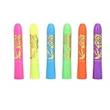 petjoyful Crayones de maquillaje facial de 6 colores, fuerte adherencia, lavables, 30 g, crayones de pintura facial para Navidad, fiestas de Halloween, cosplay