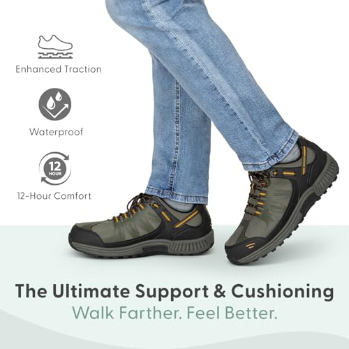 Orthofeet Men's Orthopedic Waterproof Avalon Hiking Shoes2