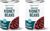 Amazon Grocery, Canned Dark Red Kidney Beans, 15.5 Oz (Pack of 2)