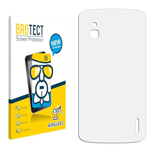 BROTECT Protector Pantalla Cristal para LG Google Nexus 4 (Trasero) Protector Vidrio   [Dureza 9H, Anti Arañazos]