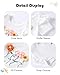 Latnnut Infant Summer Outfit 3-6 Months Baby Girl Onesies Short Sleeve Flower Print Ruffle Romper and Floral Pants Clothing Set White