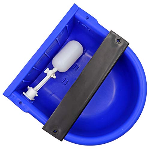 MUDUOBAN Blue Automatic Water Bowl with Drainage Hole for Dog Cattle Horse Float Valve Sheep Goat Calf Sow Large Animal Waterer by Livestocktool