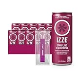 IZZE 24-Pack of Blackberry Sparkling Juice No Added Sugars 8.4 fl oz Aluminum Can