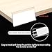 50 Pcs Wood Shelf Label Clear-Wire Shelf-Label-Holder Mini Clear Sign Display Holder PVC Clear Shelf Labels Holder with Label Inserts Clips On to Shelves18 mm Wooden Shelving