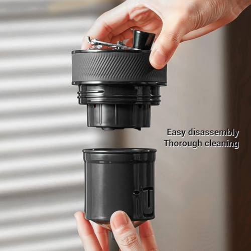 Taza de aislamiento de 400 ml con molinillo de café integrado para evitar café recalentado 5