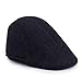 TOKIMMASH Men's Herringbone Newsboy Gatsby Cabbie Cap，Flat Gatsby Newsboy Driving Hat Cap Irish Hunting Newsboy Cap (US, Alpha, Large, X-Large, Grey)