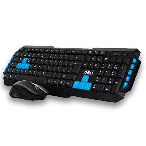 Preisvergleich Produktbild TECLADO Y RATÃN INALÃMBRICOS 3GO COMBODRILEW2 -105 TECLAS + 10 MULTIMEDIA - RATÃN 3 BOTONES 1000DPI - 2.4GHZ - WIN / MAC