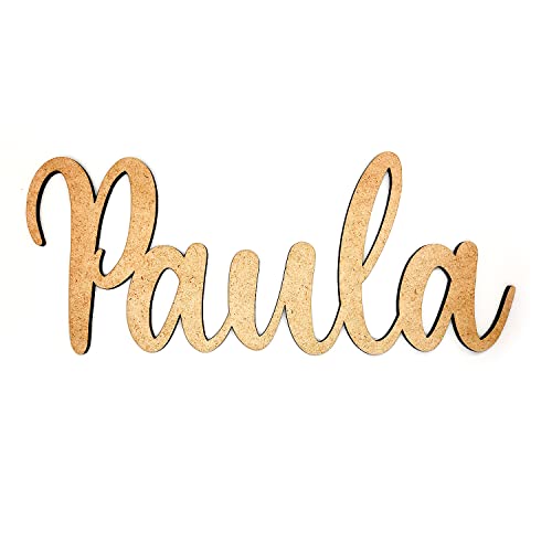 Arluma - Nombre Madera Personalizado - Decoración Habitación Bebe Niño Niña - Regalo Original Nacimiento Bodas Bautizo Comunión Baby Shower Aniversario - Colgar de Pared Puerta - Niños Niñas Bebés