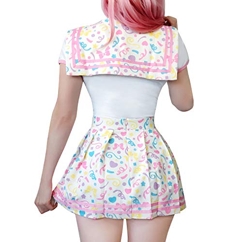 Littleforbig Cotton Romper Onesie Pajamas Bodysuit - Magical Onesie Skirt Set Multicolor L - Thumbnail 3