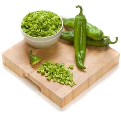 Green Chile, HOT, Chopped Hatch Chile, 10lbs., Frozen