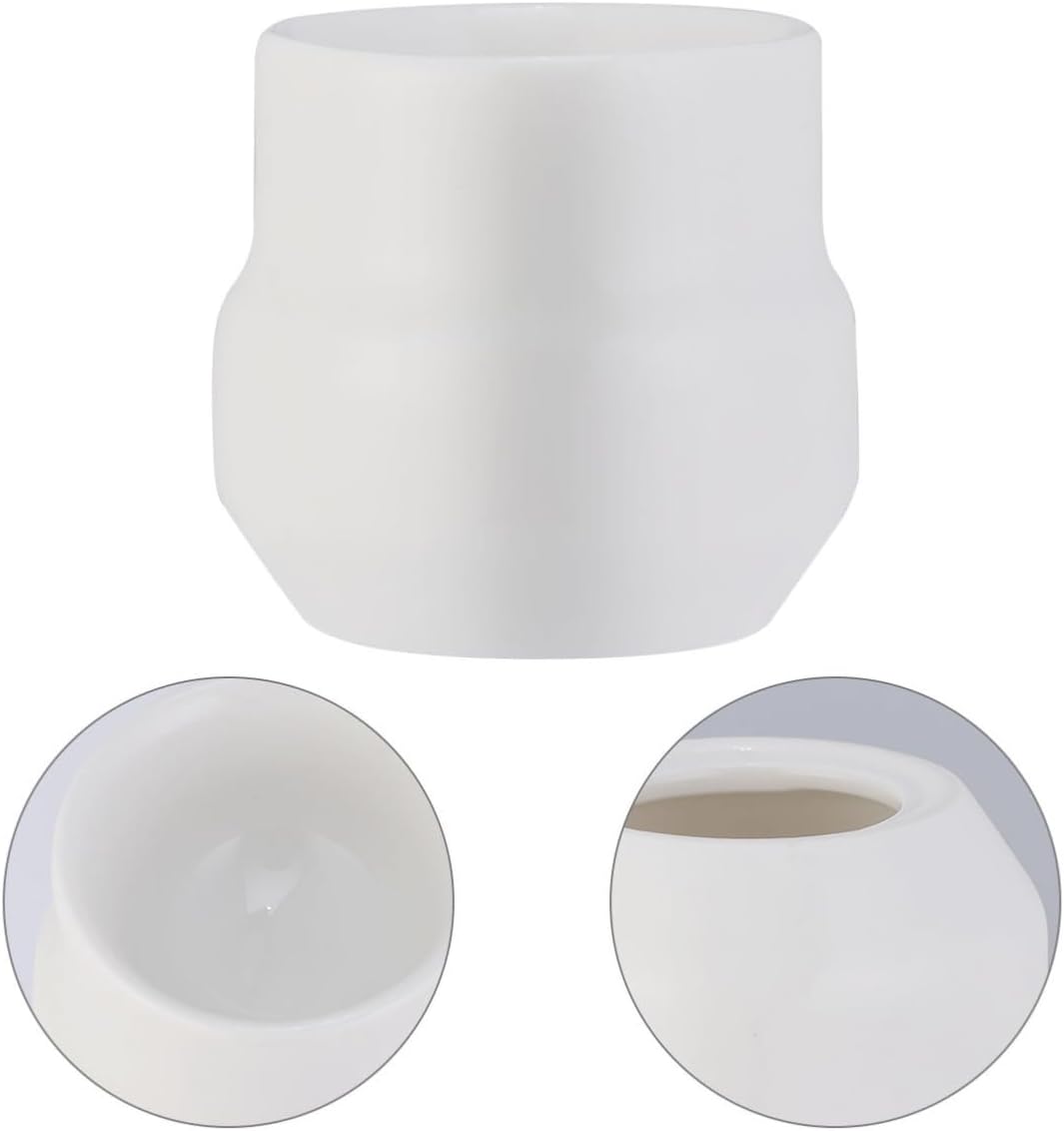 2pcs Ceramic Egg Cups Egg Shape Design for Chicken Eggs