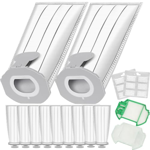 10 Sacchetti per Aspirapolvere Vorwerk Folletto VK7 e FP7 con 2 filtri