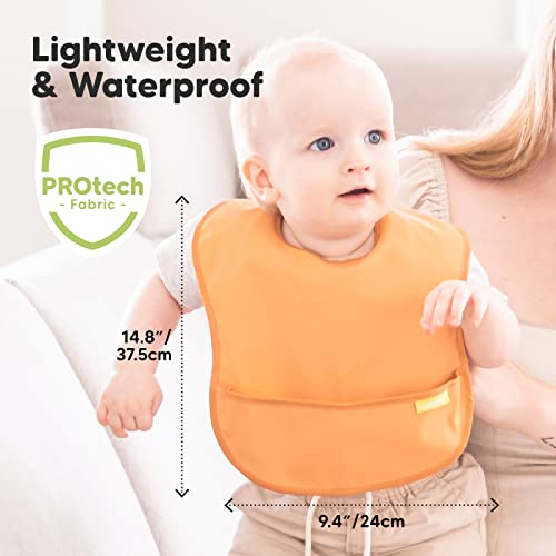 Keababies 12-Pack Glass Baby Food Containers And 3-Pack Waterproof Baby Bibs For Eating - Leak-Proof Baby Food Storage Containers - Lightweight Baby Bib With Food Catcher #TOP6