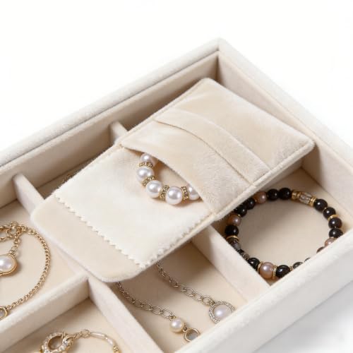 Bolsas de microfibra para joyas embalaje de 120 piezas con cordon suave de 8 x 8 cm 6