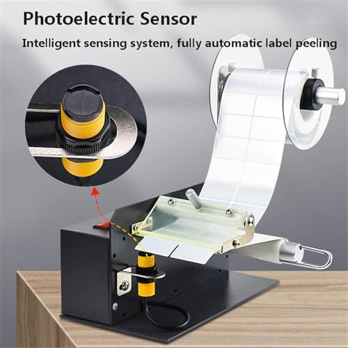 Dispensador eléctrico de etiquetas con pelador de 6 pulgadas ajustable 4