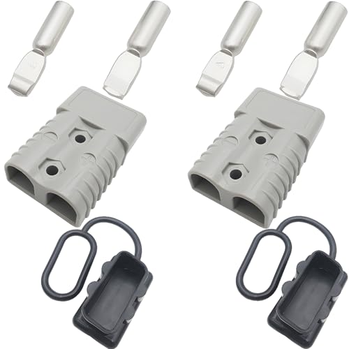 Connecteur rapide 175A 600V pour câble électrique section 1/0-2AWG prise remorquage gris