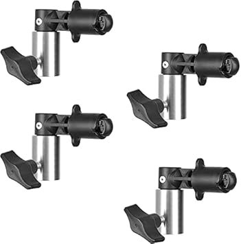 VEEPRO Reflector Holder Clip Photography Background Clamp for Photo Studio Reflector Backdrop Cloth (4 Pcs. Pack)