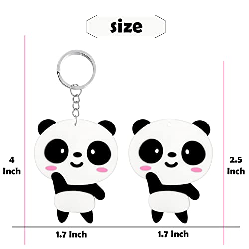 Elecrainbow 20 Pack Cute Panda Bear Keychains Party Favors For Panda Themed Party Return Gift, Pandas Lovers, Like A Panda Party, Animal-Themed Birthday #TOP1