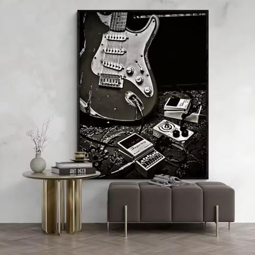 Peinture murale vintage photos murales rétro affiches sur toile cadre noir et blanc 60x80