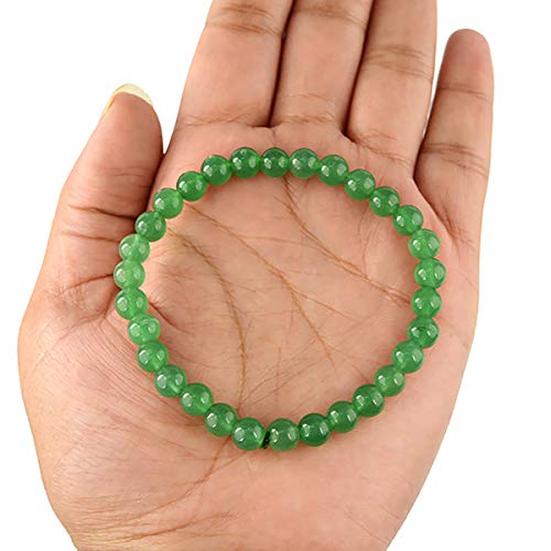 Image of Reiki Crystal Products Certified Natural Crystal Stone Bracelet 6 mm Round Beads for Men & Women | Premium Gemstone Jewellery Collection | Reiki Charged | Multiple Stone Variants Available