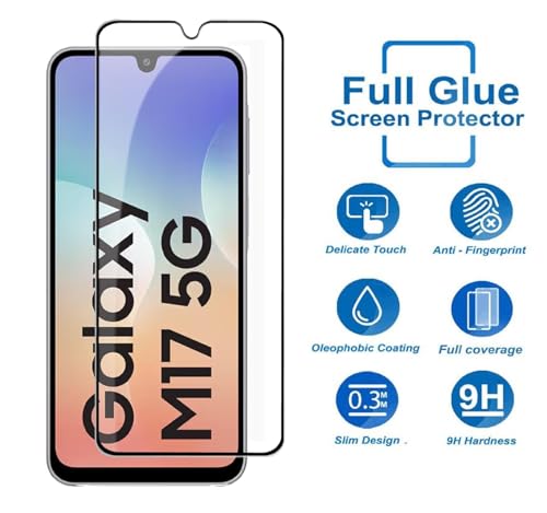 Image of HD Tempered Glass Screen Protector Compatible for Samsung Galaxy M17 5G /A17 /A16 /A26 /F16 /M16 /F36 /M36 /Galaxy F17 5G with Edge to Edge coverage and Easy Installation kit
