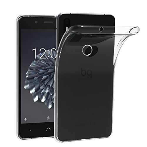 ivoler Funda Carcasa Gel Transparente para BQ Aquaris X5 Plus, Ultra Fina 0,33mm, Silicona TPU de Alta Resistencia y Flexibilidad