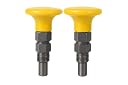 INDIA ENTERPRISES HUB Round Head Gym Locking Spring Catcher | Heavy Duty Fitness Equipment Pin | Rust-Resistant Steel Build | Perfect for Cable Machines, Weight Stacks, Benches (Yellow)- 4 Pcs gallery image
