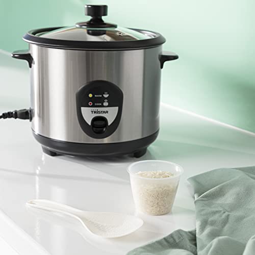 Tristar RK-6117 - Arrocera, Capacidad 0.6 litros, Función para Mantener el Calor, Apagado Automático, incluye Taza Medidora, Espátula y Cuchara, 300 W - imagen 9