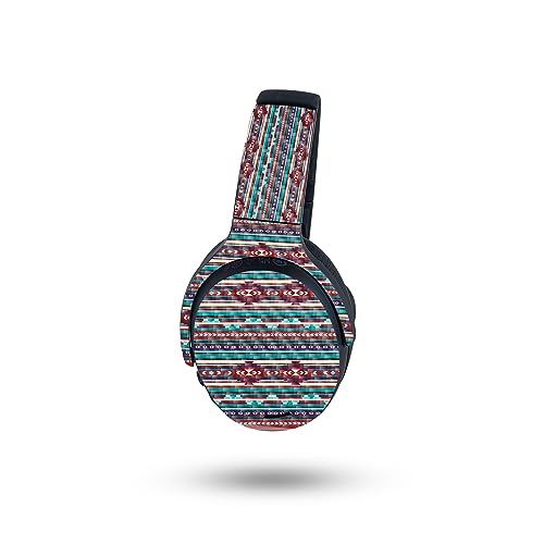 Image of MightySkins Carbon Fiber Skin Compatible with Skullcandy Crusher ANC 2 - Southwest Stripes | Protective, Durable Textured Carbon Fiber Finish | Easy to Apply