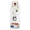 Gototop rek met 4 niveaus, groot gesneden, wandrek, voor dvd’s, cd’s, opslag, voor dagelijks gebruik
